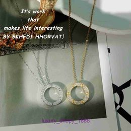 Car tires's Pendant Necklac Best sell Birthday Christmas Gift Necklace accessories for women with round circles and versatile new products With Original Box