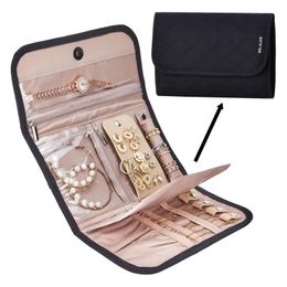 Sets Roll Foldable Jewellery Case Travel Jewellery Organiser Portable for Journey Earrings Rings Diamond Necklaces Brooches Storage Bag