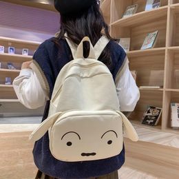 School Bags Canvas Backpack Women Bag Packs For Girls Woman 2024 Cute Cartoon Puppy Tendecia Mochila Teenager Schoolbag