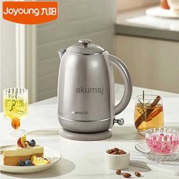 Electric Kettles Joyoung W582 Electric Kettle Retro Style 316 Stainless Steel 1.5L Water Boiler 1500W Fast Heating Teapot Home Appliances Samovar YQ240109