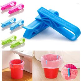 Kitchen Storage 2/4PCS Household Trash Can Clip Garbage Bag Fixed Lock Creative Non-slip Plastic Seal Separator