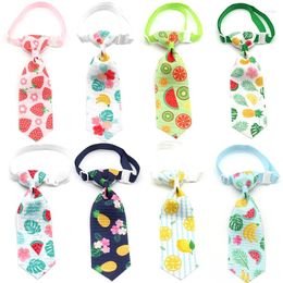 Dog Apparel 20/50 Pcs Fruit Bowknot Ties Summer Cute Pet Grooming Product Bow Neck Tie Supplies Accessories