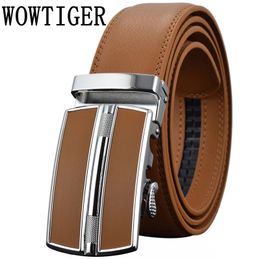 Men's Belts Luxury Automatic Buckle Genune Leather Strap Black Brown for Mens Belt Designers Brand High Quality 240109