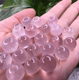 20 piecesLot nice small size Natural rock rose quartz stone crystal ball crystal sphere crystal healing business gift6527266