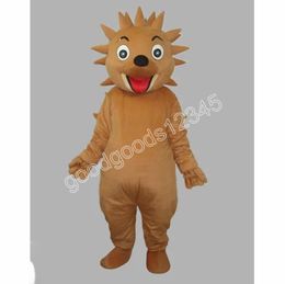 Cute Smiling Hedgehog Mascot Costumes Christmas Cartoon Character Outfit Suit Character Carnival Xmas Halloween Adults Size Birthday Party Outdoor Outfit