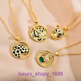 Fashion Designer Car tires's Classic Necklace Womens Trendy Money Leopard Multi Specification Copper Plated Gold Set with Diamonds Fashiona With Original Box