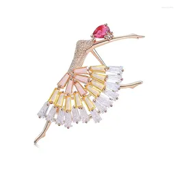 Brooches OI Arrival Brooch Ballet Dancer Fashion Dancing Girl Badge Emblem Corsage Clothes Accessories Women Gift