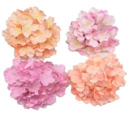 Artificial Flowers Christmas party Fashion Wedding Silk Artificial Hydrangea Flowers HEAD White Diameter 18cm Home Ornament Decoration ZZ