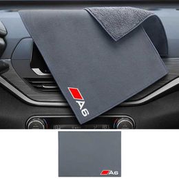 Towel 20*30cm Microfiber Towel Super Absorbent Car Wash Cleaning Drying Cloth For Audi Sline TT A1 A3 A4 A5 A6 A7 A8 Q3 Q5 Q7 Styling