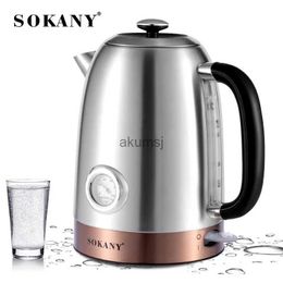 Electric Kettles Stainless Steel Cordless Electric Kettle. 2000W Fast Boil with Water Temperature Display 1.7 Liter Coffee Kettle YQ240109