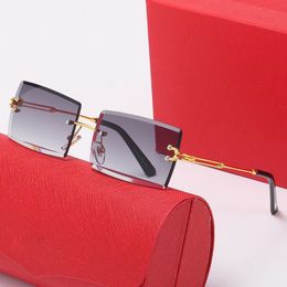 Men Sunglasses Classic Brand Retro Luxury Designer Eyewear Metal Frame Designers Sun Glasses Woman with box KD 9065240109