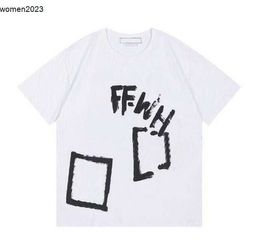 Man Tee Men's 2023fashion S Offes Clothing Mens Tee Shirts Women Loose Tees Tops Man Casual Street Graffiti Shirt Sweatshirtoff T-shirts Of