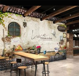 Custom Po Wallpaper Murals Classic Old Street Wall Po Paris Kitchen Cafe Restaurant Backdrop Wall Paper Papel De Parede 3D2187276