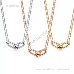 designer Jewellery necklace Luxury Necklace Classic designer heart Necklaces gold Necklace women Jewellery silver chain U shape Pendant mens Engagement Party Jewellery
