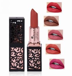 HABIBI BEAUTY Makeup Matte Lipstick 24Colors Vevet Long Lasting Kissproof All Day Lipstick Selling 2018 newest lipstick7526877