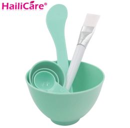 Whole 4 In 1 Beauty DIY Facial Mask Tool Set Mixing Bowl Brush Facial Skin Care Tool Cosmetic Mixing Spong Brush with Stick B1692214