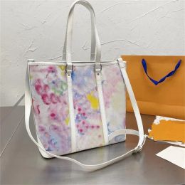 Top shopping Watercolour Handbags Designer bags large Luxury Brand totes purse mobile phone bag