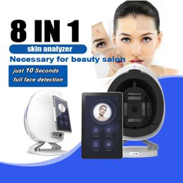 Advanced Intelligent System Skin Analysis 3D Topography Face Composition Irregularities Scanning Pigmentation Analyzer with 8 Lights Spectrum