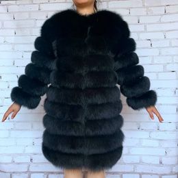 style 4in1 real fur coats Women Natural Real Fur Jackets Vest Winter Outerwear Women fox fur coat high quality fur Clothes 240108