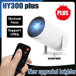 Projectors DITONG HY300 Plus HD Projector 4K 1280x720P Android 11 Wifi6 250ansi LED Video Home Theatre Cinema Phone Proyectores MovieL240105