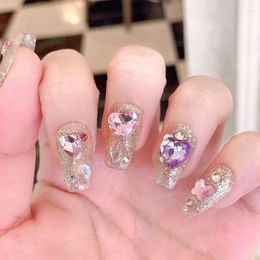 False Nails Handmade Wearing Armor Patches Super Flash Dream Catcher Style Nail Stickers Detachable Art Gifts For Friends