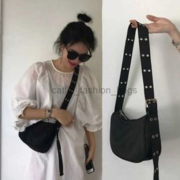 Shoulder Bags Women Armpit Bag New Nylon Bucket Fashion Solid Zipper SOFT Purses and Handbags Luxury Designer Black Totecatlin_fashion_bags