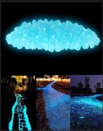 100pcs300Pcs 14mm Garden Decor Luminous Stones Glow In Dark Decorative Pebbles Outdoor Fish Tank Decoration Pebble Rocks Q08112342869