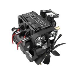 toyan fsl200w micro full metal fourstroke twocylinder watercooled engine methanol engine for rc speed boat rc model parts