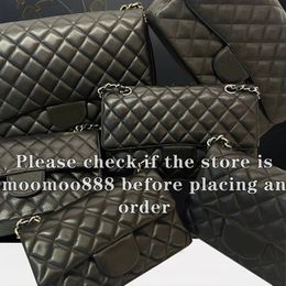 12A All-New Mirror Quality Designer Womens Mini Square Bag Medium Caviar Lambskin Quilted Purse Small Black Shoulder Box Bag Jumbo Double Flap Bags Luxurys Handbags