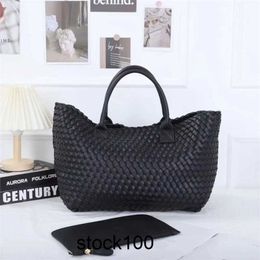 Jodie BottegaaVenetas Bag Small Group Woven Tote Bag for Women Grand Vegetable Basket Large Ins Handcrafted Internet Celebrity Commuting Handbag