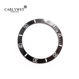 CARLYWET Whole Replacement Black With White Writings Ceramic Bezel 38mm Insert made for Submariner GMT 40mm 116610 LN238v