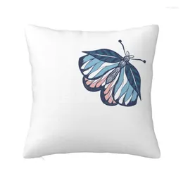 Pillow Butterfly Covers Vintage Plant Insect Flower Leaf Plain Chair Square Pillowcase