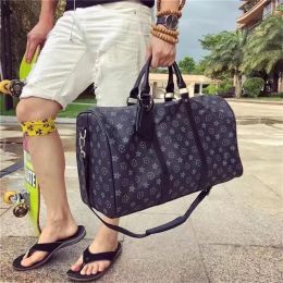 fashion men women travel duffle bags brand designer luggage handbags With lock large sport bag size 55CM