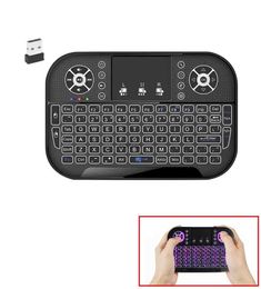 Keyboards A8 Mini Bluetooth-compatible Keyboard 2.4G Dual Mode Handheld Fingerboard Backlight Mouse Remote Control For Windows Android TVL240105