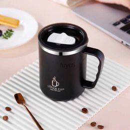 Mugs Reusable Coffee Cup Thermal Mug for Coffee and Tea Tableware Coffeeware Teaware Cafes Beautiful Tea Cups Double Bottom Cup Cafe YQ240109