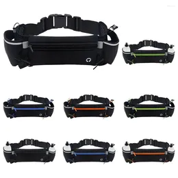 Outdoor Bags Workout Fanny Pack Ultra Light Running Belt Hydration Waist Adjustable With Water Bottle Holder/Earphone Hole For Women Men