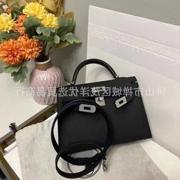 A Kaily 2023 nova segunda geração mini artesanal cera thread ep bolsa de couro ombro único crossbody bolsa feminina