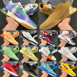 Men 21s Witness 8 Basketball Shoes Top Lebrons 21 Trainers Violet Dust Theater Multi-Color Lakers Clan Debuts Tahitian Time Machine Outdoor Sneakers Size 40-46