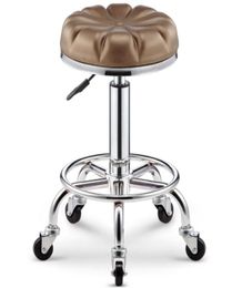 modern bar chair beauty stool with wheels petal shaped bar round stool household Rotating lift chair Manicure Beauty stool rotatio8878265