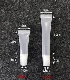 5ml 8ml 10ml 15ml Empty Lipstick Tube Lip Balm Soft Tube Makeup Squeeze Clear Lip Gloss1778738