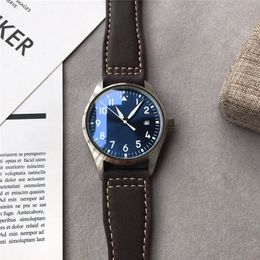 2024 Diameter 46mm designer Mens Fashion Casual waterproof Watches Men high quality Automatic mechanical stainless steel Watch black Leather band IC17