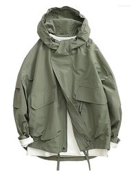 Womens Jackets Oversized Army Green Hooded Bomber Jacket Men Women Harajuku Long Sleevd Zipper Solid Cargo Coats Outdoor Loose Autumn