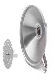 4 Inch 304 Stainless Steel Funnel With Detachable Strainer Kitchen Tools Funnels 4854624