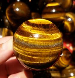 70g Natural Tiger Eye Quartz Crystal Ball gemstone quartz Sphere reiki healing ball for home decoration7010780