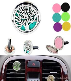 Car Charger Aromatherapy Essential Oil Diffusers Clip With Felt Pads Perfume Locket Box Clip Randomly 20 Design Box Pack TO8695301610
