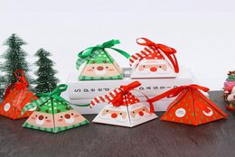 Christmas Candy Box DIY Paper Gift Boxes Xmas Presents Party Favours Decoration Packaging Chocolate Cookie Box T2I516629512361