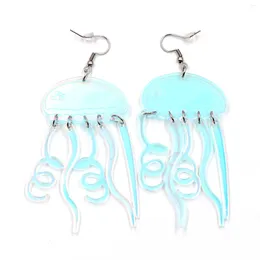 Dangle Earrings Top Fashion CN Drop Jellyfish Iridescent Trendy Acrylic Jewelry For Women