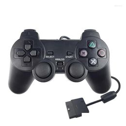 Game Controllers Joysticks Wired Controller Gamepad Double Vibration Clear Joypad For 2 Ps2 Gamepads Accessory Drop Delivery Games Acc Otzae