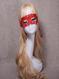 Venetian Red Lace Filigree Masquerade Ball Mask Gothic Party Masks Carnival Eyemask black white fancy dress prom2562553