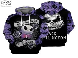 PLstar Cosmos Halloween Nightmare before Christmas jack skellington Michael Myers MenWomen Hoodies Funny Pullover A9 LJ2009185937163